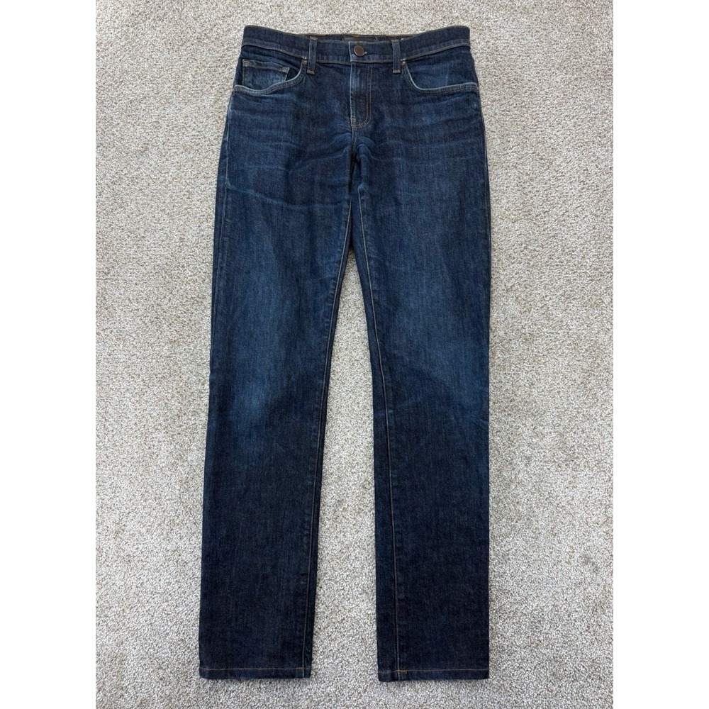 J BRAND Kane Slim Straight Jeans Mens 32x32 Blue Resonate Dark Wash Stretch EUC